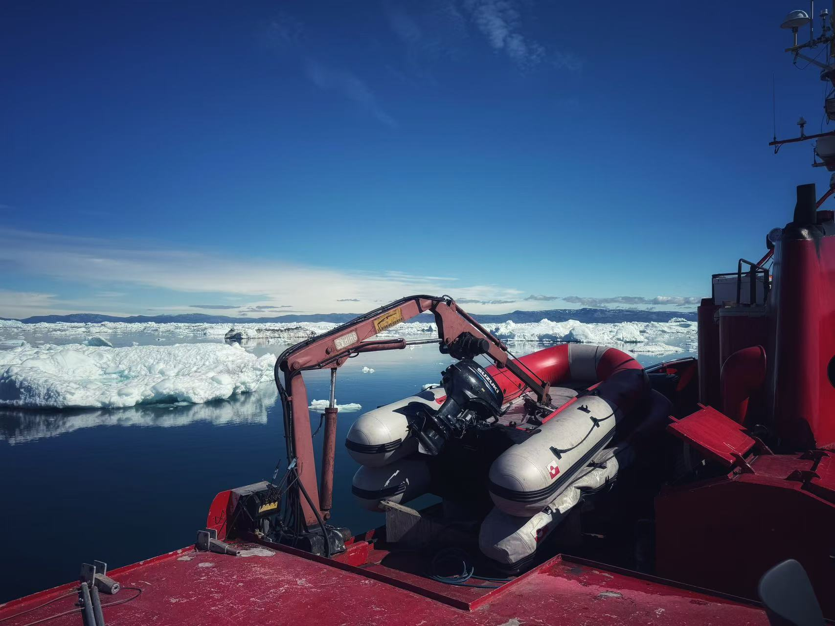 格陵兰西海岸多样地貌的航拍