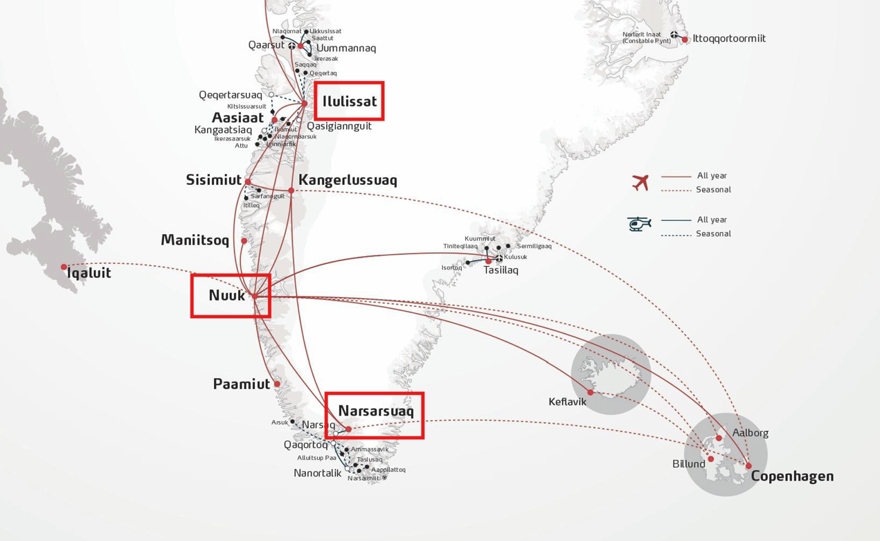 格陵兰壮丽冰川峡湾风光